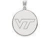 LogoArt SS068VTE Virginia Tech Extra Large (1 Inch) Disc Pendant (Sterling Sliver).