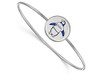 LogoArt SS048TPA-7 Sterling Silver Theta Phi Alpha Enameled Slip-on Bangle.
