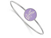 LogoArt SS049SKP-7 Sterling Silver Sigma Kappa Enameled Slip-on Bangle.