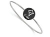 LogoArt SS049KAT-7 Sterling Silver LogoArt Kappa Alpha Theta Enameled Slip-on Bangle