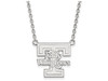 LogoArt SS055UTN-18 Tennessee Large (3/4 Inch) Pendant w/ Necklace (Sterling Silver).