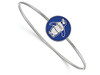LogoArt SS049TPA-7 Sterling Silver LogoArt Theta Phi Alpha Enameled Slip-on Bangle