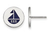 LogoArt SS047SSS Sterling Silver Sigma Sigma Sigma Enameled Post Earrings.