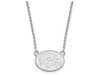LogoArt SS056UIA-18 Sterling Silver LogoArt University of Iowa Small Pendant w/Necklace