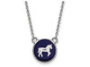 LogoArt SS042DPH-18 Delta Phi Epsilon Extra Small Enameled Pendant w/Chain 18 Inch Chain