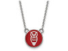 LogoArt SS042CHO-18 Chi Omega Extra Small Enameled Pendant w/Chain 18 Inch Chain