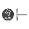LogoArt SS046KAT Sterling Silver LogoArt Kappa Alpha Theta Enameled Post Earringss
