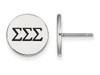 LogoArt SS033SSS Sterling Silver LogoArt Sigma Sigma Sigma Enameled Post Earringss