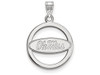 LogoArt SS033UMS Missisippi Small (1/2 Inch) Pendant in Circle (Sterling Silver)