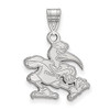 LogoArt SS045UMF Sterling Silver LogoArt University of Miami Medium Pendant