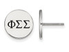 LogoArt SS033PSS Sterling Silver LogoArt Phi Sigma Sigma Enameled Post Earringss