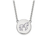 LogoArt SS045DPH-18 Sterling Silver LogoArt Delta Phi Epsilon Small Enl Pend w/Necklace