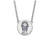 LogoArt SS045PSS-18 Sterling Silver LogoArt Phi Sigma Sigma Small Enl Pend w/Necklace