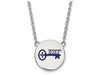LogoArt SS045KKG-18 Sterling Silver LogoArt Kappa Kappa Gamma Small Enl Pend w/Necklace
