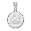 LogoArt SS045UCB Sterling Silver LogoArt University of California Berkeley Medium Disc Penda