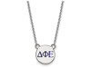 LogoArt SS027DPH-18 Delta Phi Epsilon Extra Small Enameled Pendant w/Chain 18 Inch Chain.