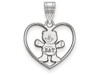 Sororities SS040SDT Sterling Silver LogoArt Sigma Delta Tau Heart Pen