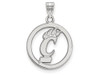 LogoArt SS020UC Sterling Silver LogoArt University of Cincinnati Sm Pendant in Circle