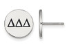 LogoArt SS033DDD Sterling Silver LogoArt Delta Delta Delta Enameled Post Earringss
