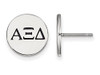 LogoArt SS033AXD Sterling Silver LogoArt Alpha Xi Delta Enameled Post Earringss