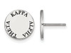 Sororities SS020KAT Sterling Silver LogoArt Kappa Alpha Theta Enameled Post Earringss
