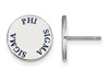 Sororities SS020PSS Sterling Silver LogoArt Phi Sigma Sigma Enameled Post Earringss
