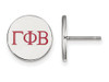 LogoArt SS032GPB Sterling Silver LogoArt Gamma Phi Beta Enameled Post Earringss