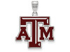 LogoArt SS026TAM Sterling Silver LogoArt Texas A&M University Large Enamel Pendant