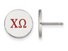 LogoArt SS032CHO Sterling Silver LogoArt Chi Omega Enameled Post Earringss