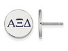 LogoArt SS032AXD Sterling Silver LogoArt Alpha Xi Delta Enameled Post Earringss
