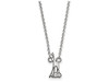 Sororities SS039AEP-18 Sterling Silver LogoArt Alpha Epsilon Phi XS Pend w/Necklace