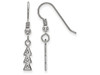 LogoArt SS026DDD Sterling Silver LogoArt Delta Delta Delta Small Dangle Earringss