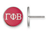 LogoArt SS031GPB Sterling Silver LogoArt Gamma Phi Beta Enameled Post Earringss