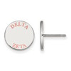 Sororities SS020DZ Sterling Silver LogoArt Delta Zeta Enameled Post 