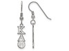 Sororities SS026KAT Sterling Silver LogoArt Kappa Alpha Theta Small Dangle Earringss