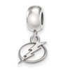 LogoArt SS030LIG Tampa Bay Ligtning Bead Charm Extra Small (3/8 Inch) Dangle (Sterling Silver).