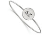 Sororities SS025DZ-7 Sterling Silver LogoArt Delta Zeta Enameled Slip-on Bangle