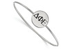 LogoArt SS025DPH-7 Sterling Silver LogoArt Delta Phi Epsilon Enameled Slip-on Bangle