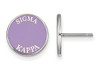 Sororities SS019SKP Sterling Silver LogoArt Sigma Kappa Enameled Post Earringss