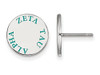 Sororities SS020ZTA Sterling Silver LogoArt Zeta Tau Alpha Enameled Post Earringss