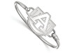 LogoArt SS021AU-7 Sterling Silver LogoArt Auburn University Bangle