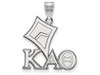 LogoArt SS036KAT Sterling Silver Kappa Alpha Theta Medium Pendant Chain Included