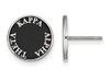 Sororities SS019KAT Sterling Silver LogoArt Kappa Alpha Theta Enameled Post Earringss