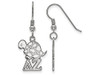 LogoArt SS037DZ Sterling Silver LogoArt Delta Zeta Medium Dangle Earringss