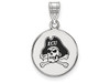 LogoArt SS036ECU Sterling Silver LogoArt East Carolina University Medium Enamel Disc Pendant