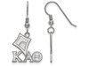 LogoArt SS037KAT Sterling Silver LogoArt Kappa Alpha Theta Medium Dangle Earringss
