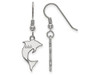 LogoArt SS037DDD Sterling Silver LogoArt Delta Delta Delta Medium Dangle Earringss