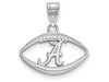 LogoArt SS018UAL Sterling Silver LogoArt University of Alabama Pendant in Football