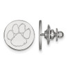 LogoArt SS011CU Sterling Silver LogoArt Clemson University Lapel 