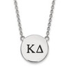 LogoArt SS017KD-18 Sterling Silver LogoArt Kappa Delta Small Enl Pend w/Necklace